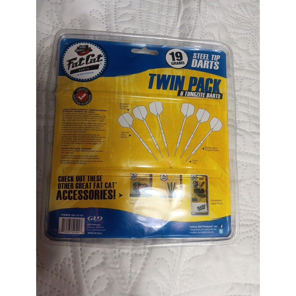 Fat Cat Twin Pack 6 Tungzite Darts